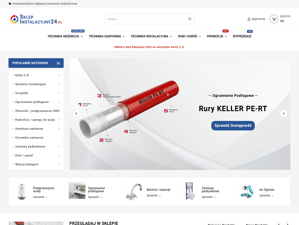 sklepinstalacyjny24.pl realizacja